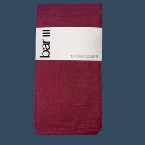 Bar III Rich Burgundy Handkerchief